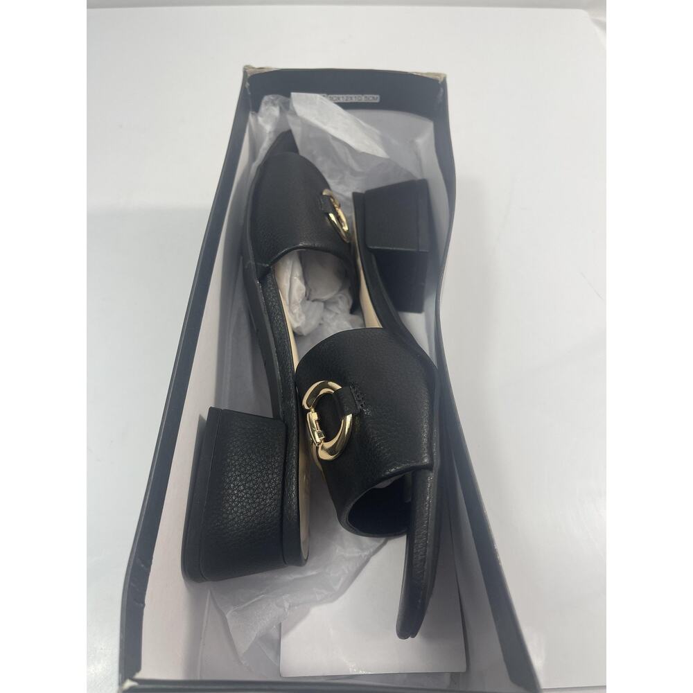 Jones New York Shoes Women's Size 6.5 Black Uniqua Slide Block Heel Sandals Box - Picture 8 of 11